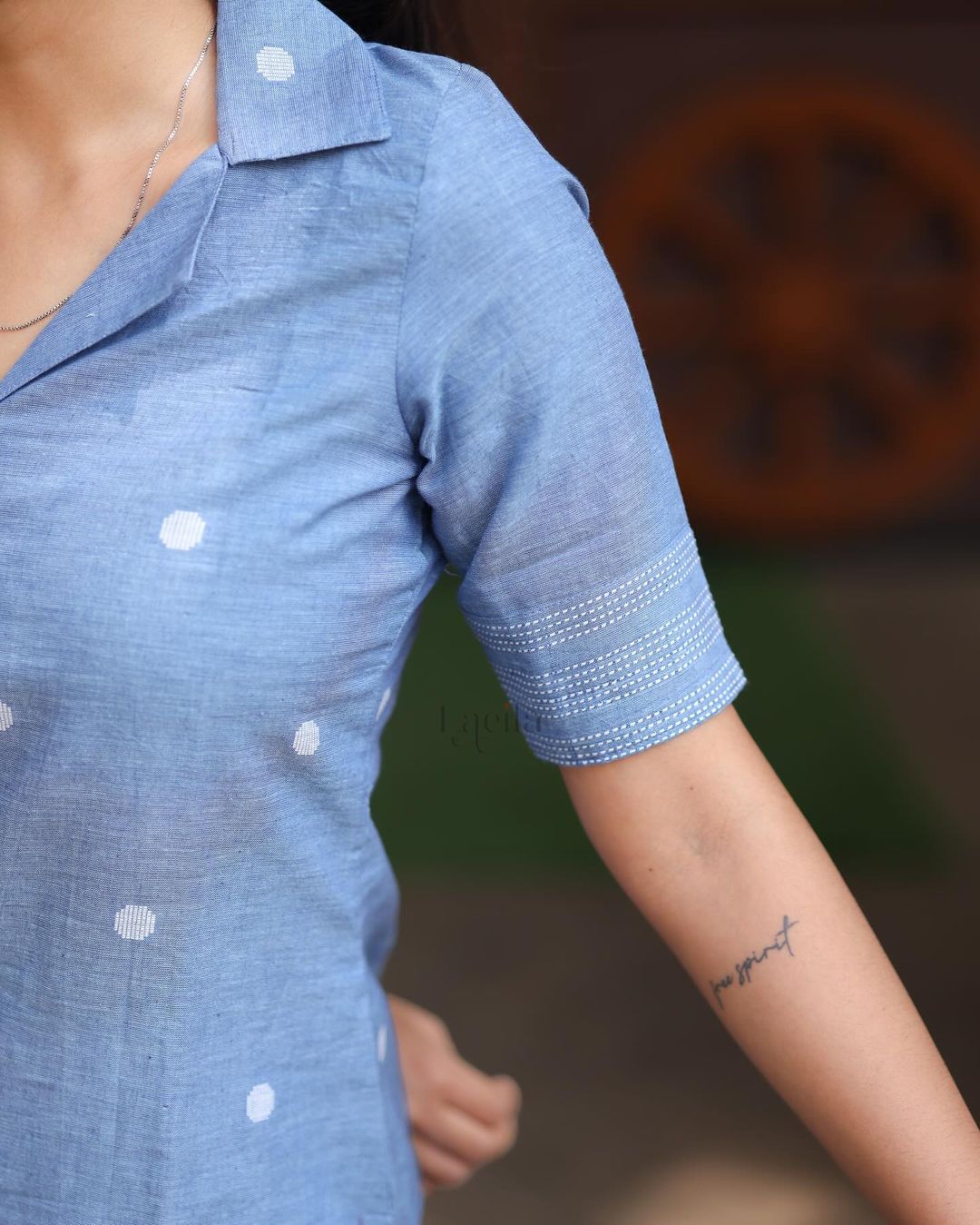 DENIM COTTON TOP