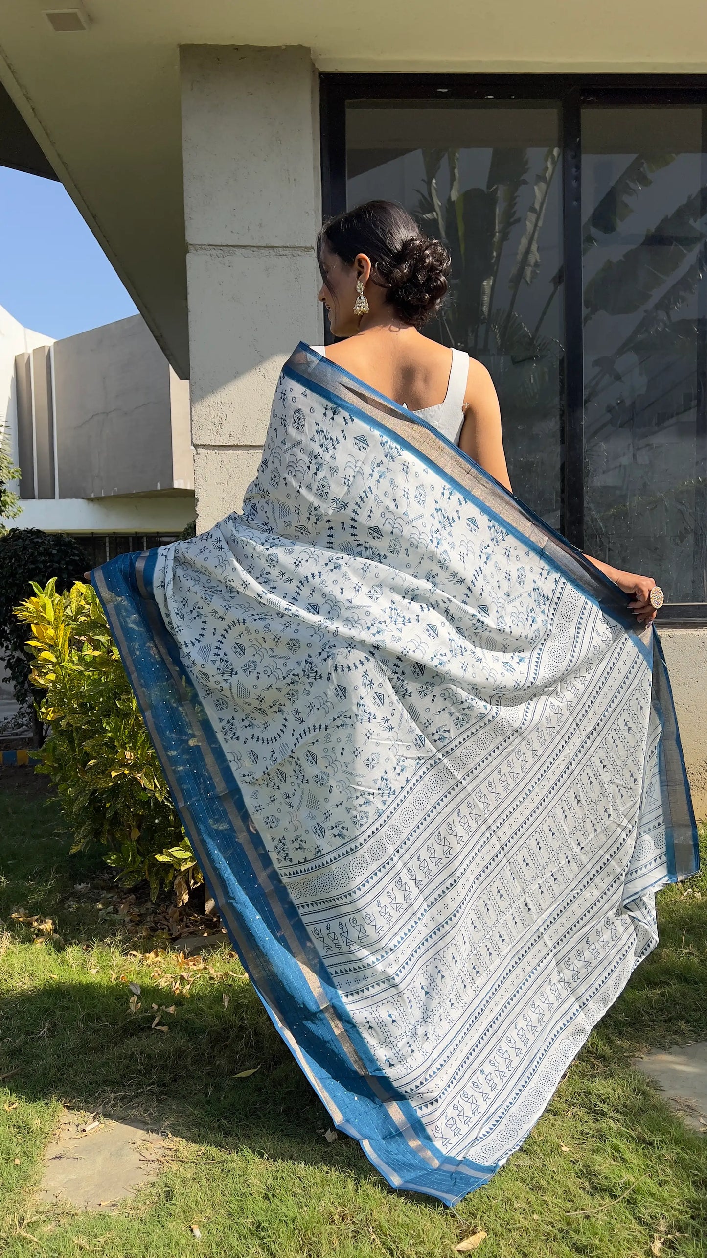 1202-kalamkari ready to wear saree