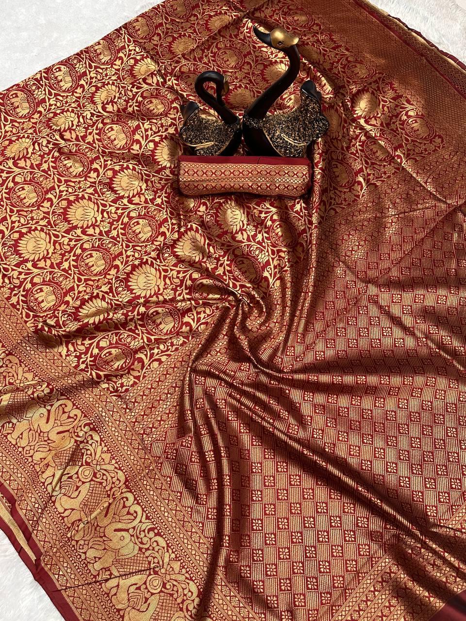 748 - BANARASI LICHI SILK SAREE