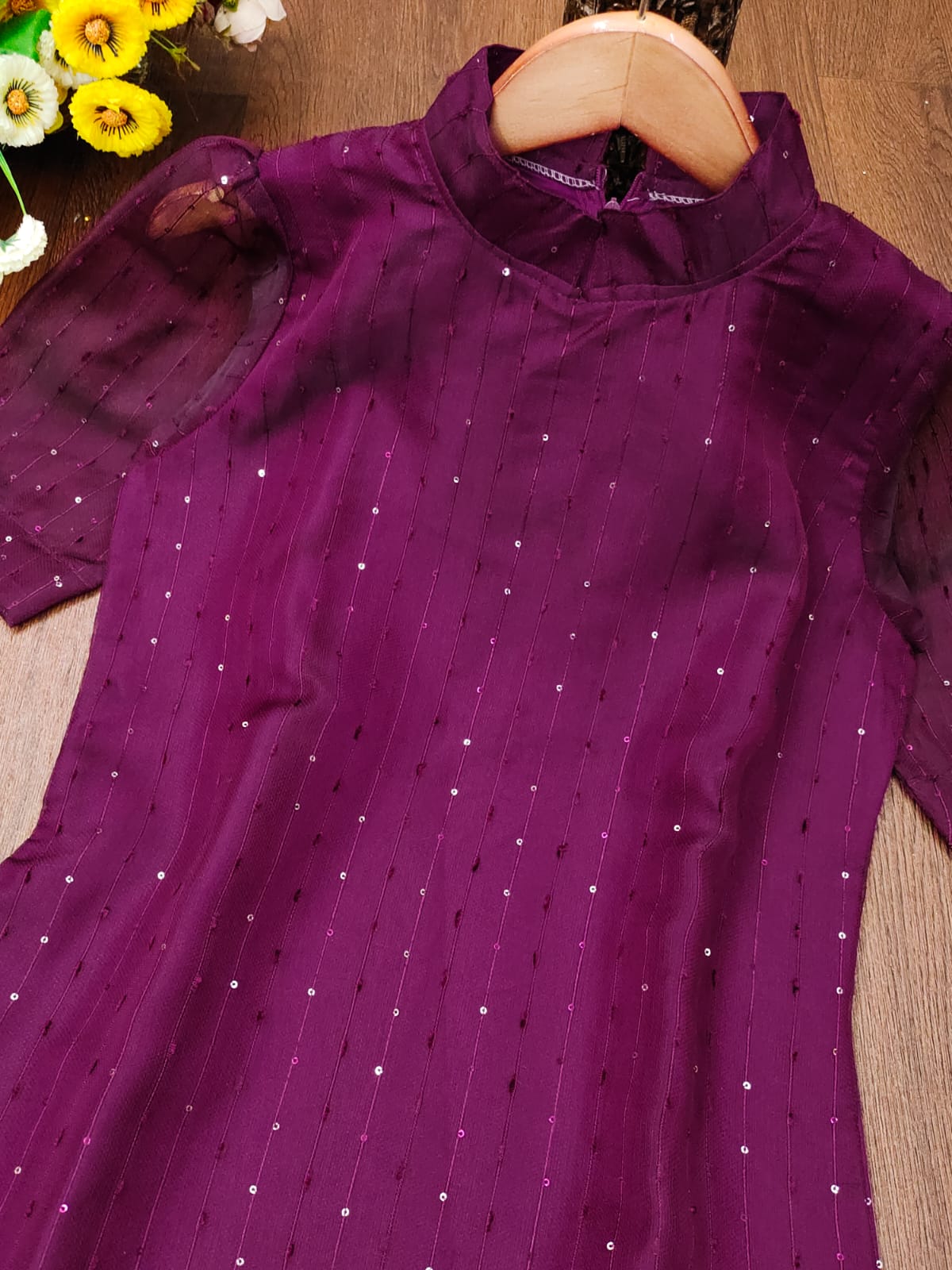 2007 ELEGANT JUTE ORGANZA KURTI