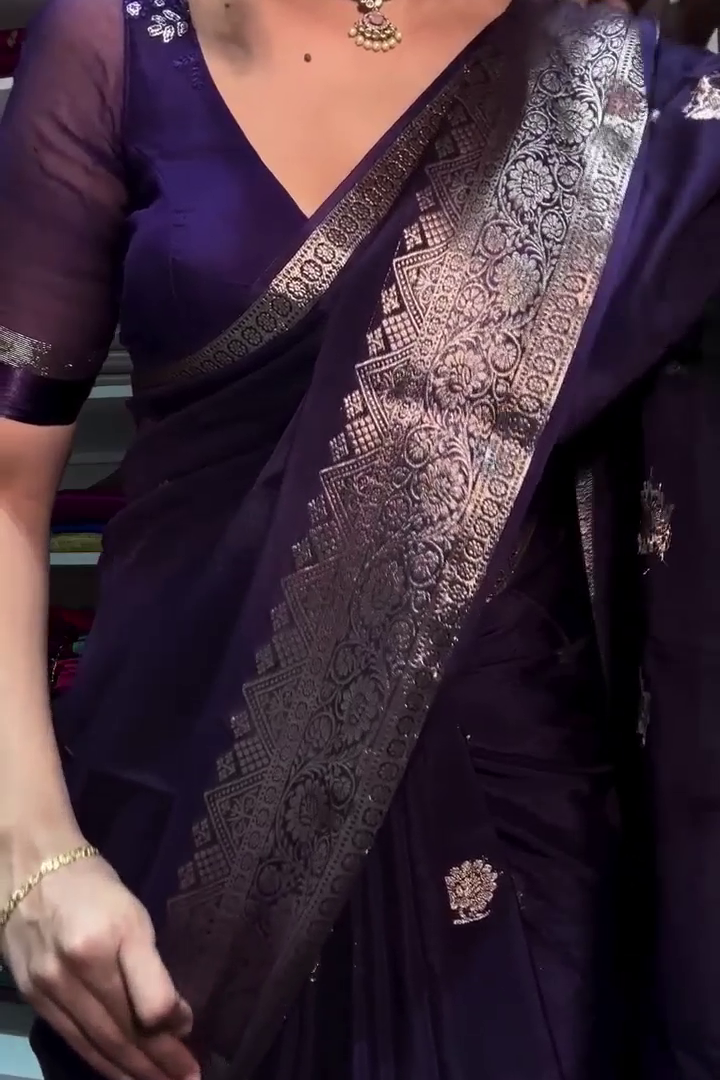Deep Violet Dream Saree