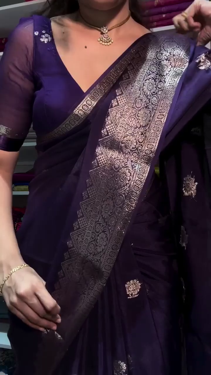 Deep Violet Dream Saree