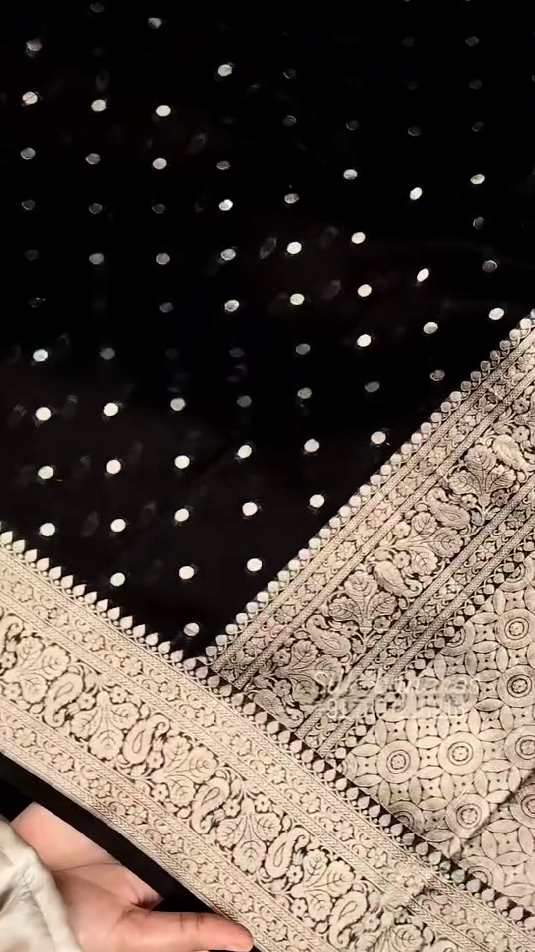 Dark Moonbeam Saree