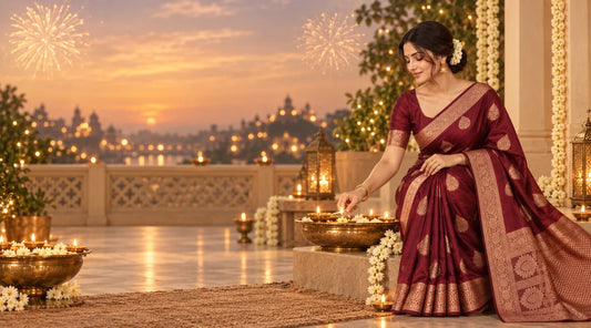 Diwali Saree Colour Guide: 8 Ways to Style Your Festive Look
