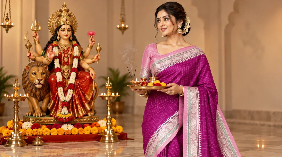 Sharad Navratri 2026: Nine Colours, Their Meanings and Festive Saree Ideas
