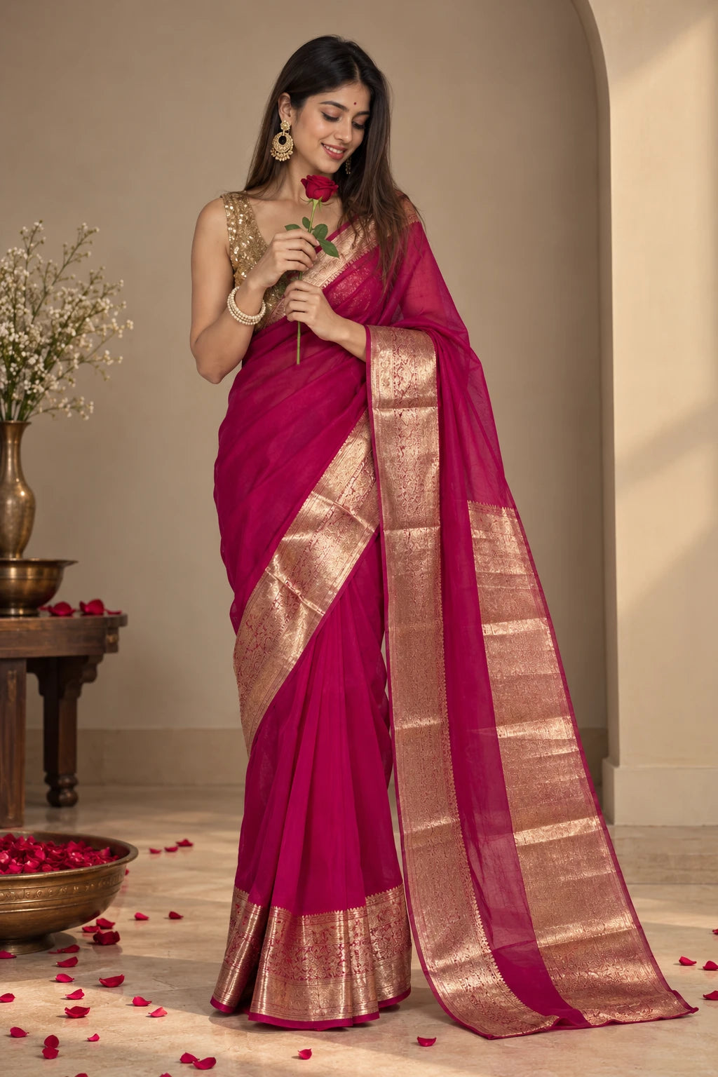 1217-ORGANZA PLAIN PATTU