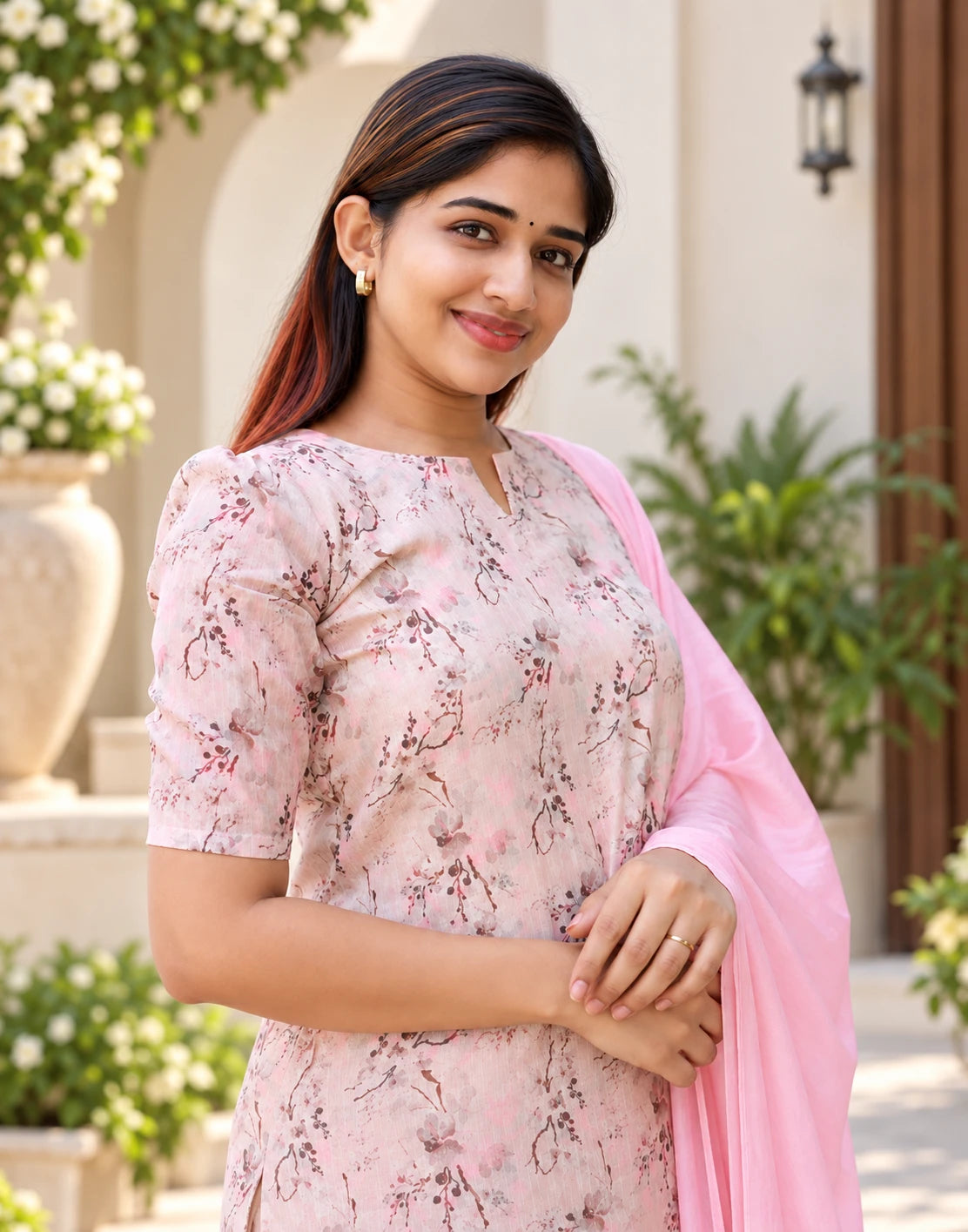 1223-PINK KURTI