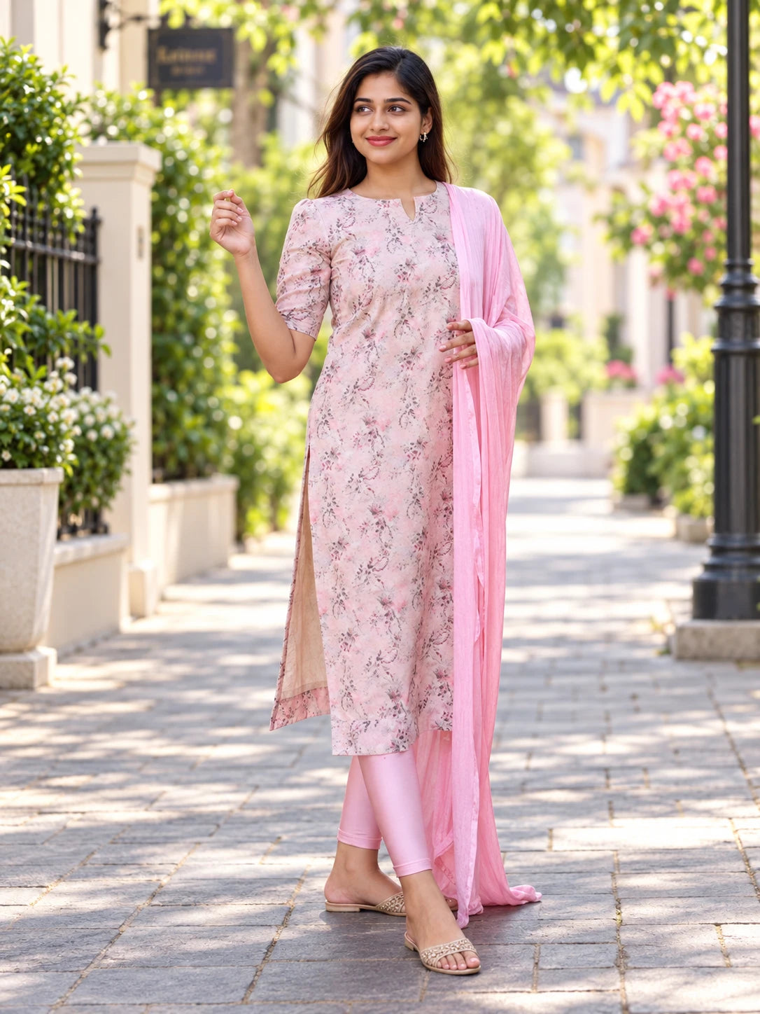 1223-PINK KURTI