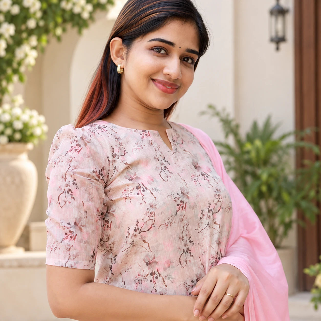 1223-PINK KURTI