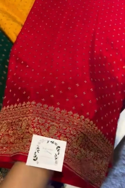 Red Banarsi Silk Saree