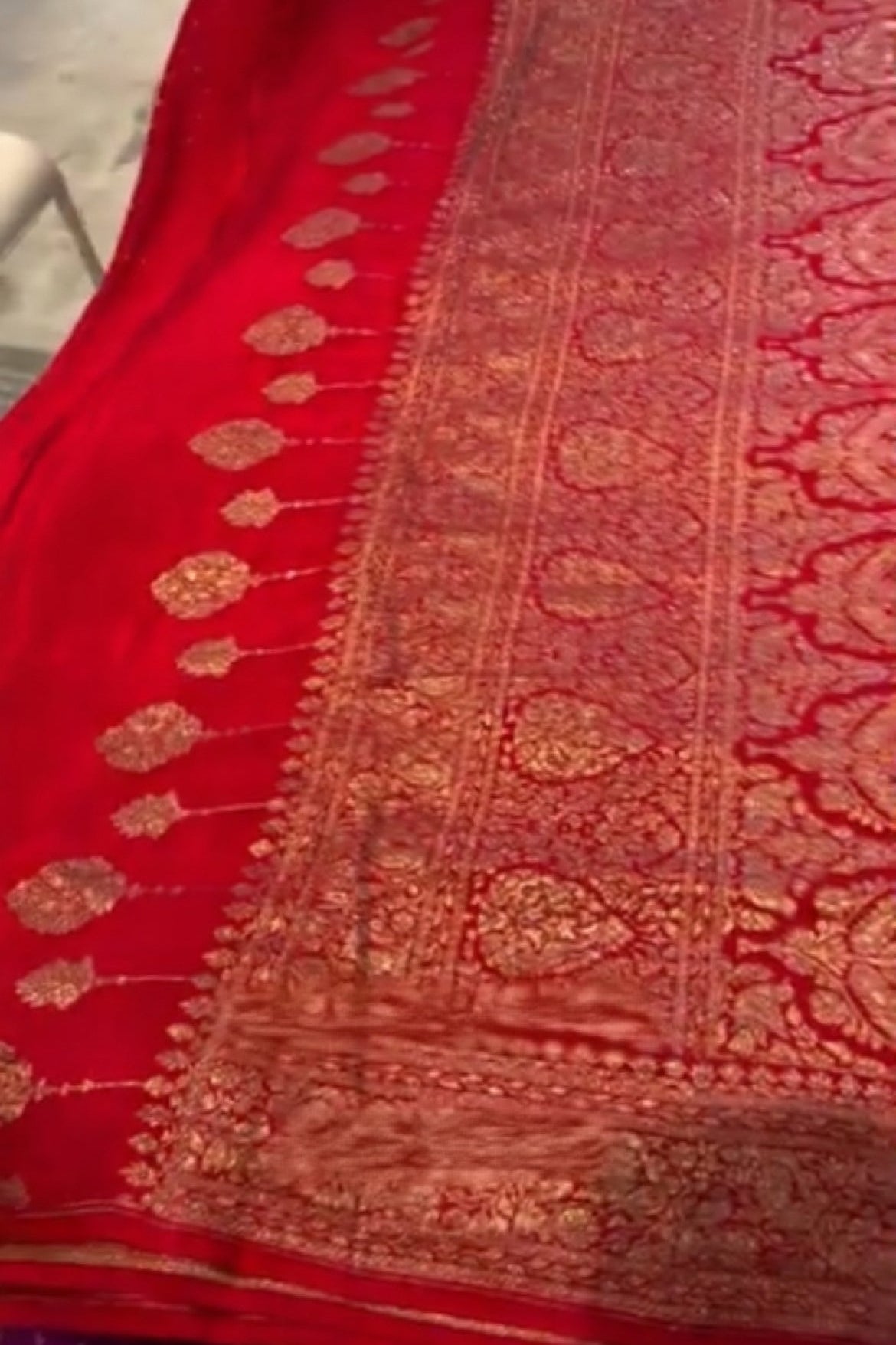 Red Banarsi Silk Saree