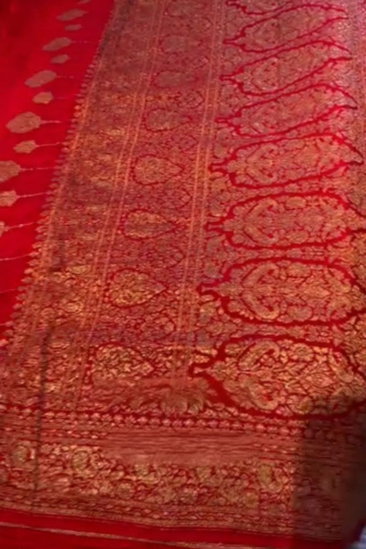 Red Banarsi Silk Saree