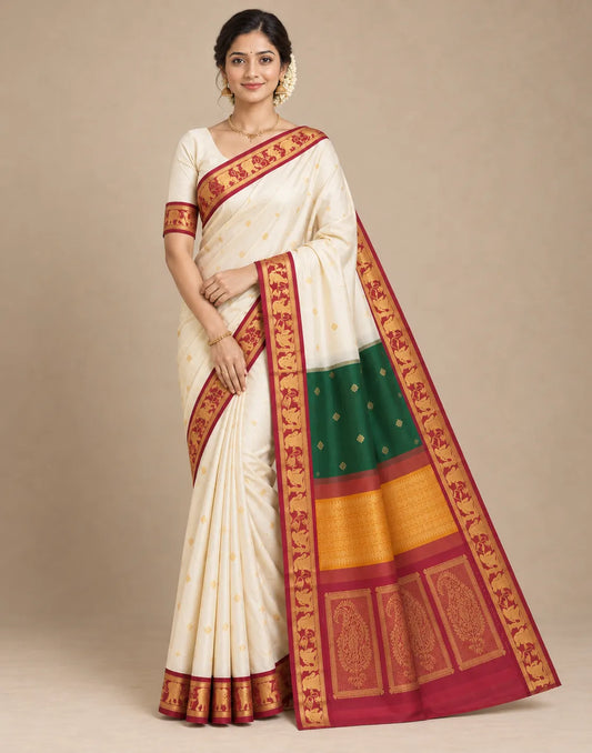 Amanta Kanjivaram Silk Saree