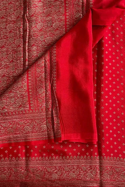 RED BANARASI SILK SAREE