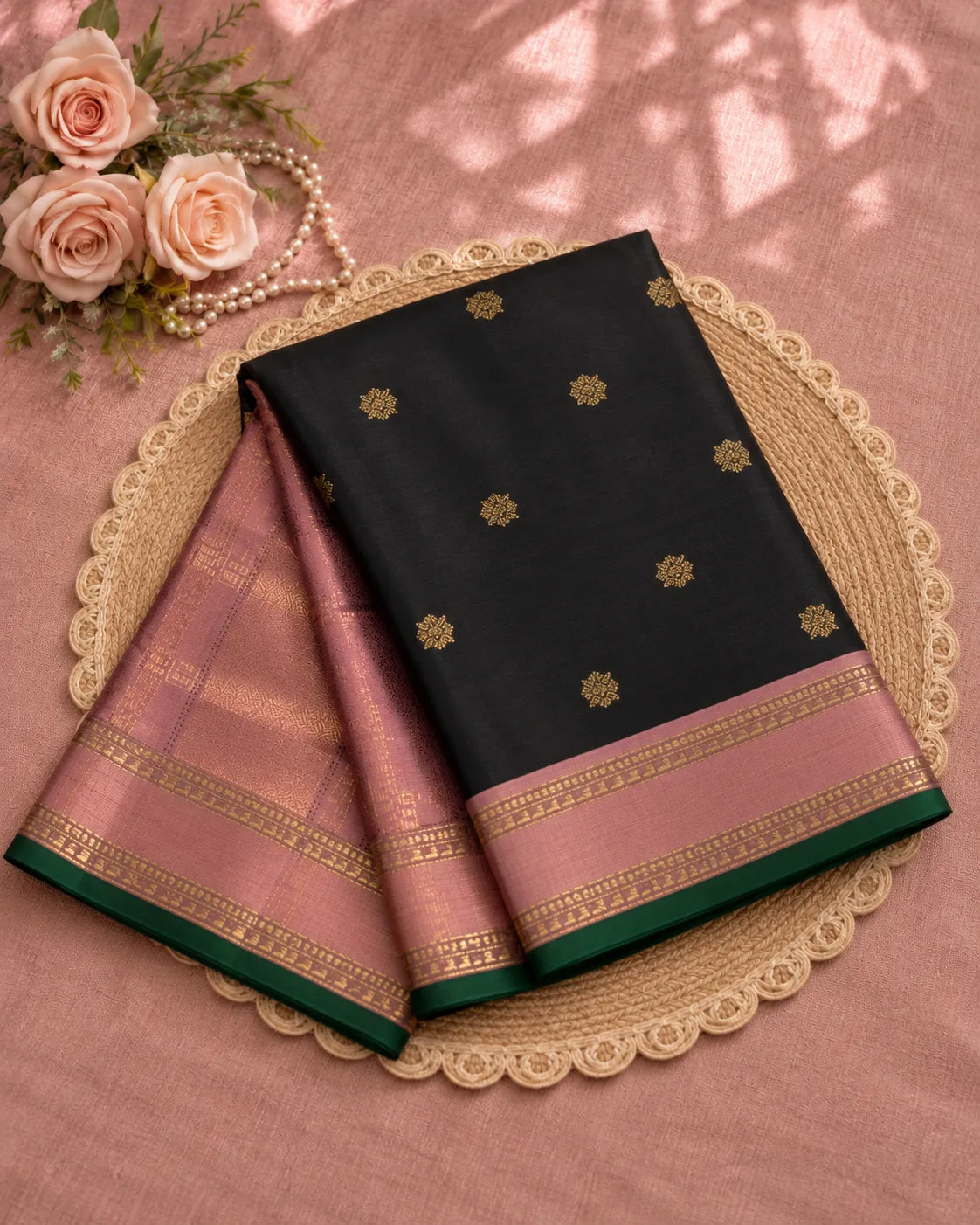 Black Pattu Saree