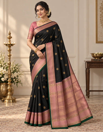 Black Pattu Saree