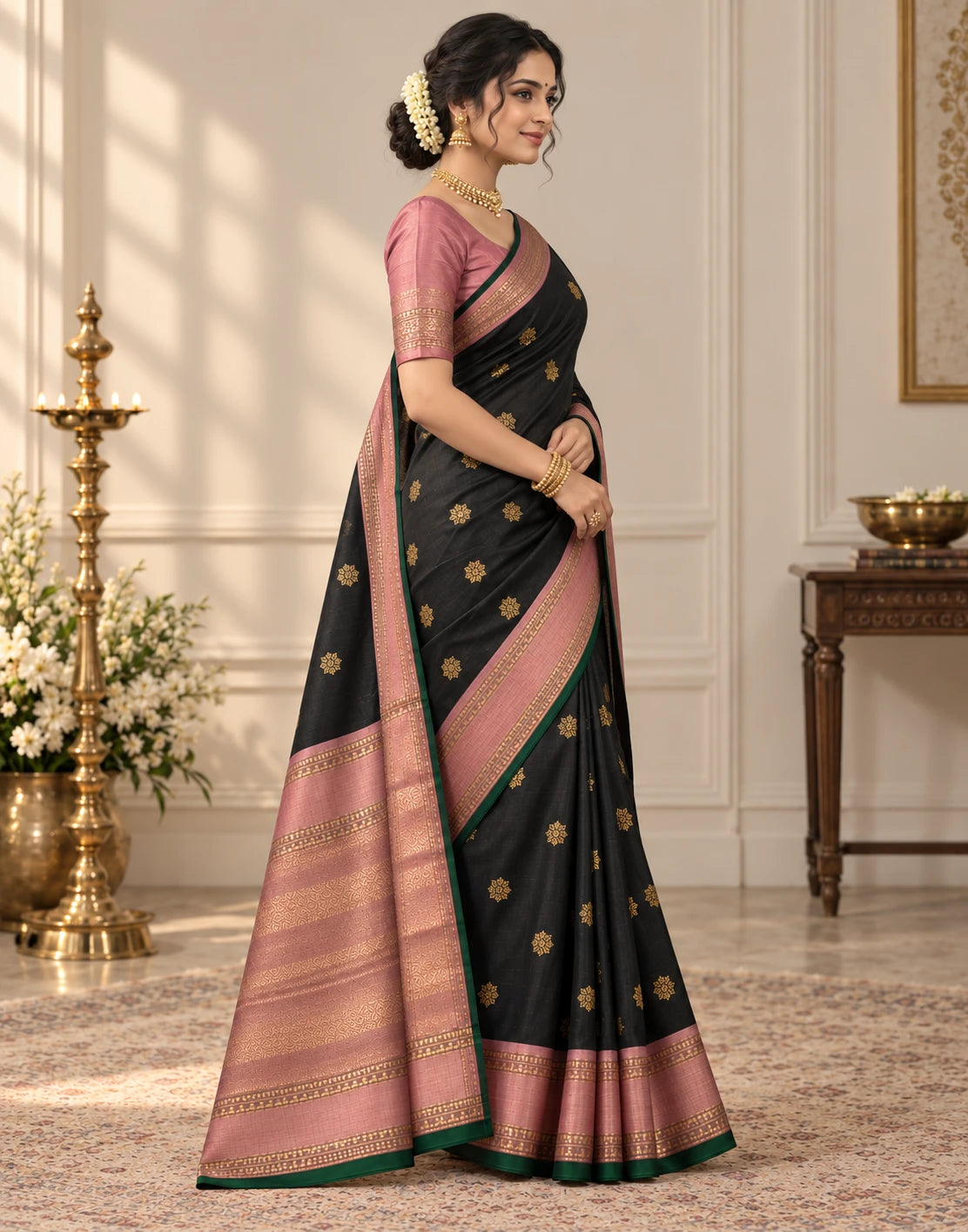 Black Pattu Saree
