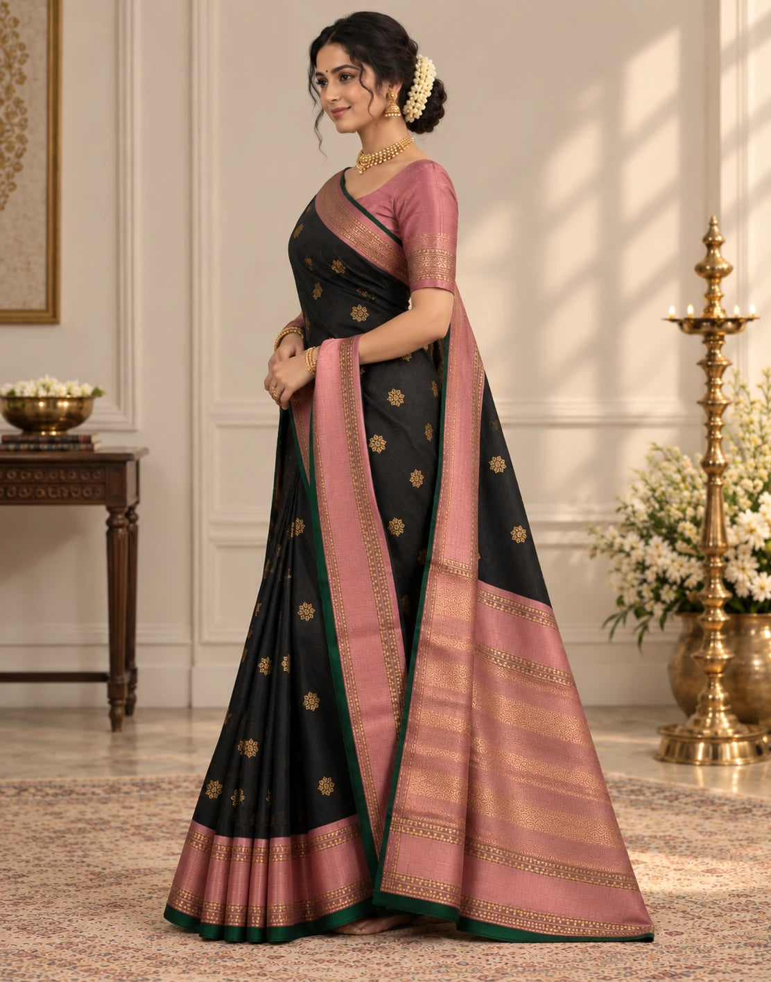 Black Pattu Saree