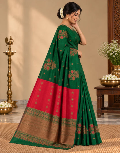Borderless Raw Silk Saree