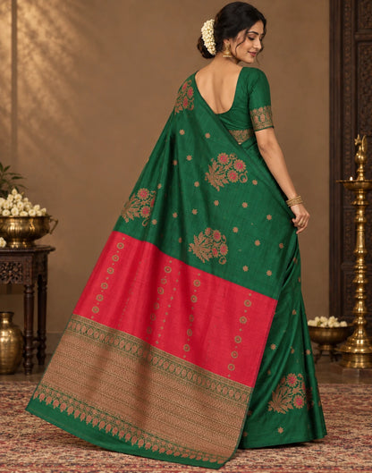 Borderless Raw Silk Saree