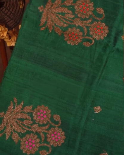 Borderless Raw Silk Saree