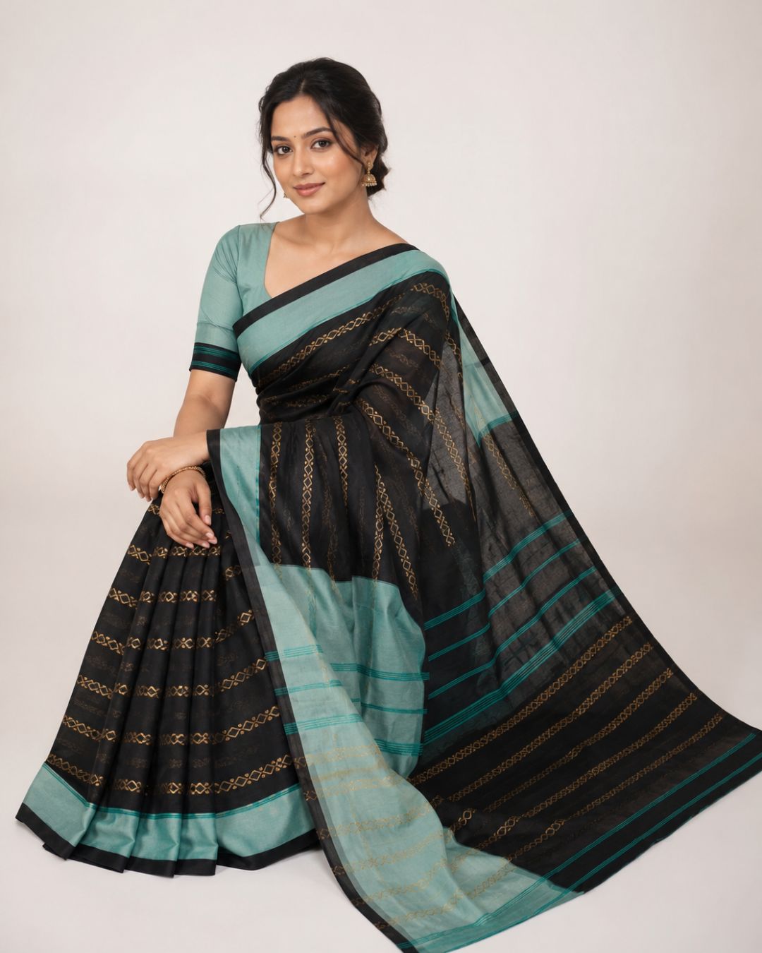 Celestial Stripe Saree