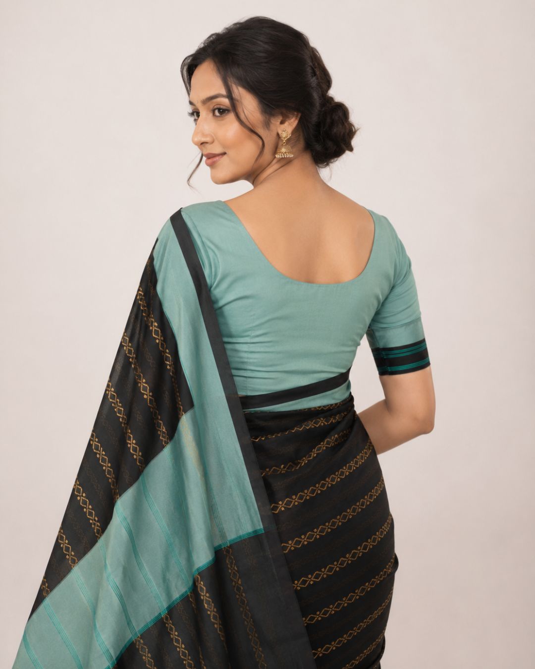 Celestial Stripe Saree
