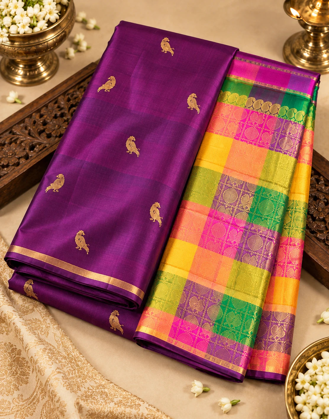Chitrambari Kanjivaram Silk Saree
