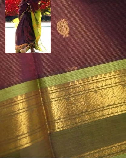 Cofee Vaira Oosi Silk Saree