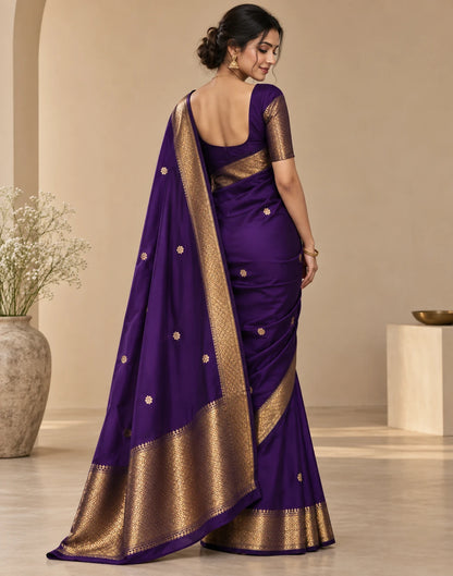 Dark Purple Maheshwari Sarees