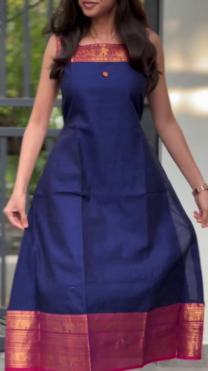 Chettinad A Line Cotton Kurti