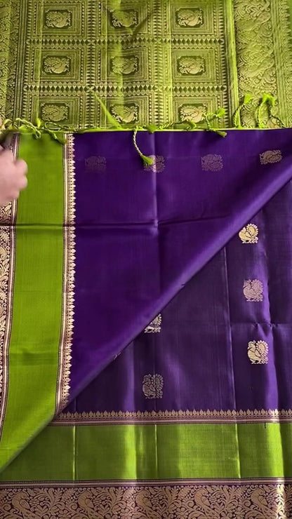 Vibrant Parrot Weave Saree