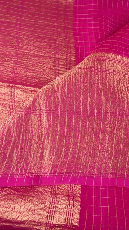 Shringar Pink Silk Saree
