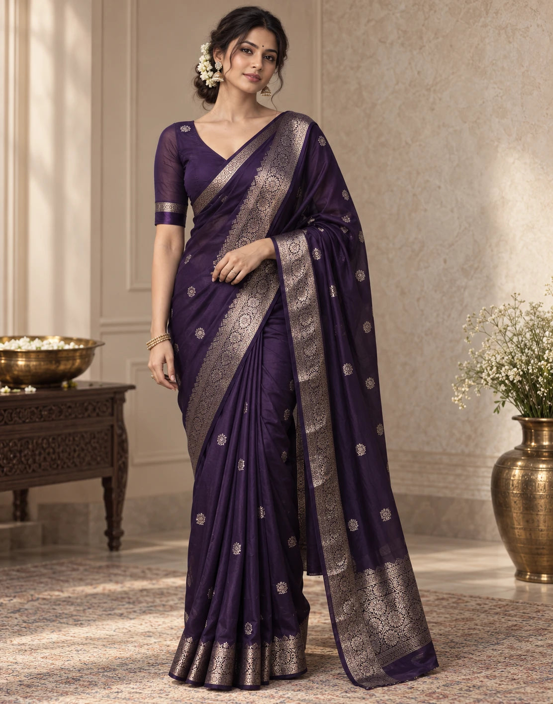 Deep Violet Dream Saree