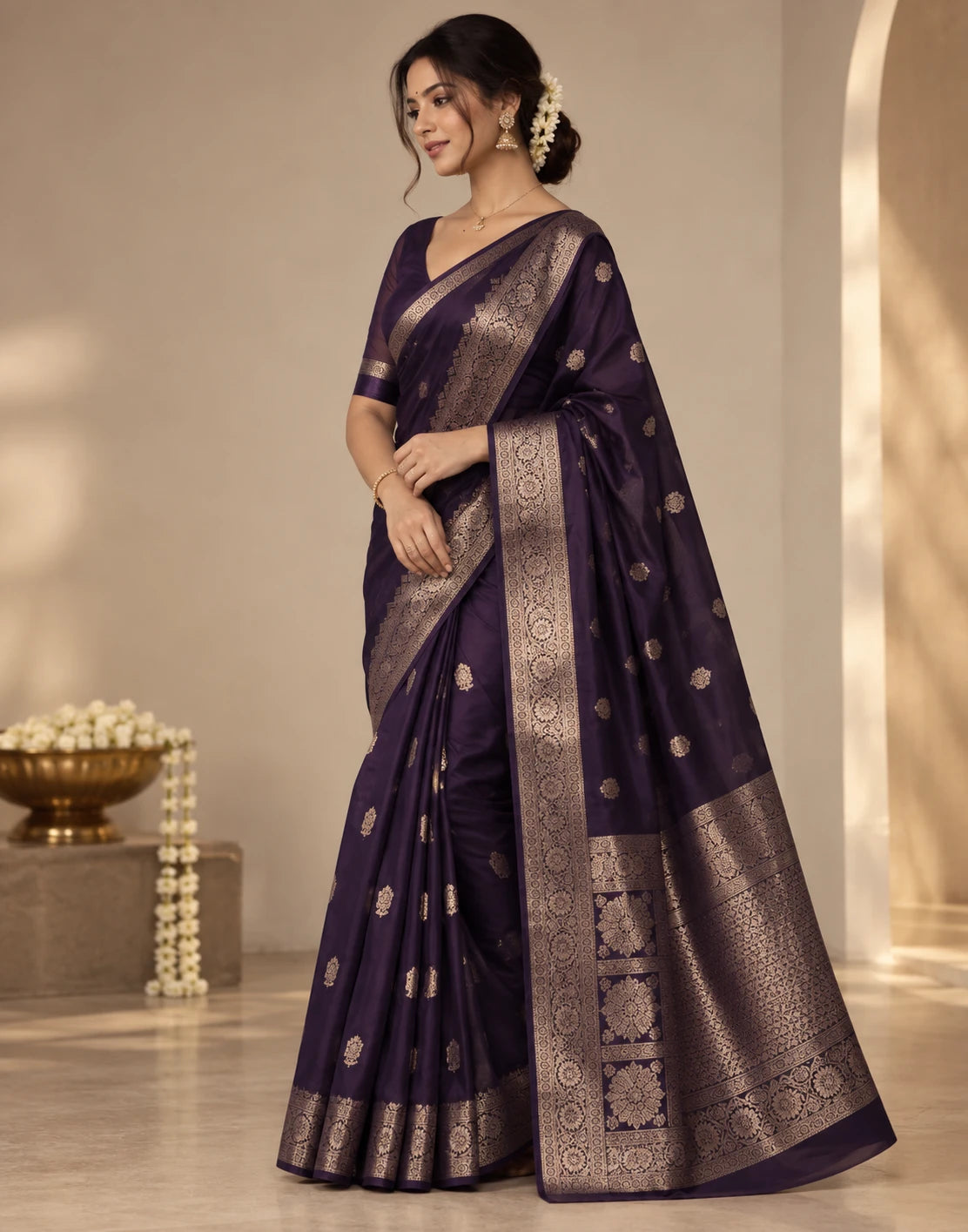 Deep Violet Dream Saree
