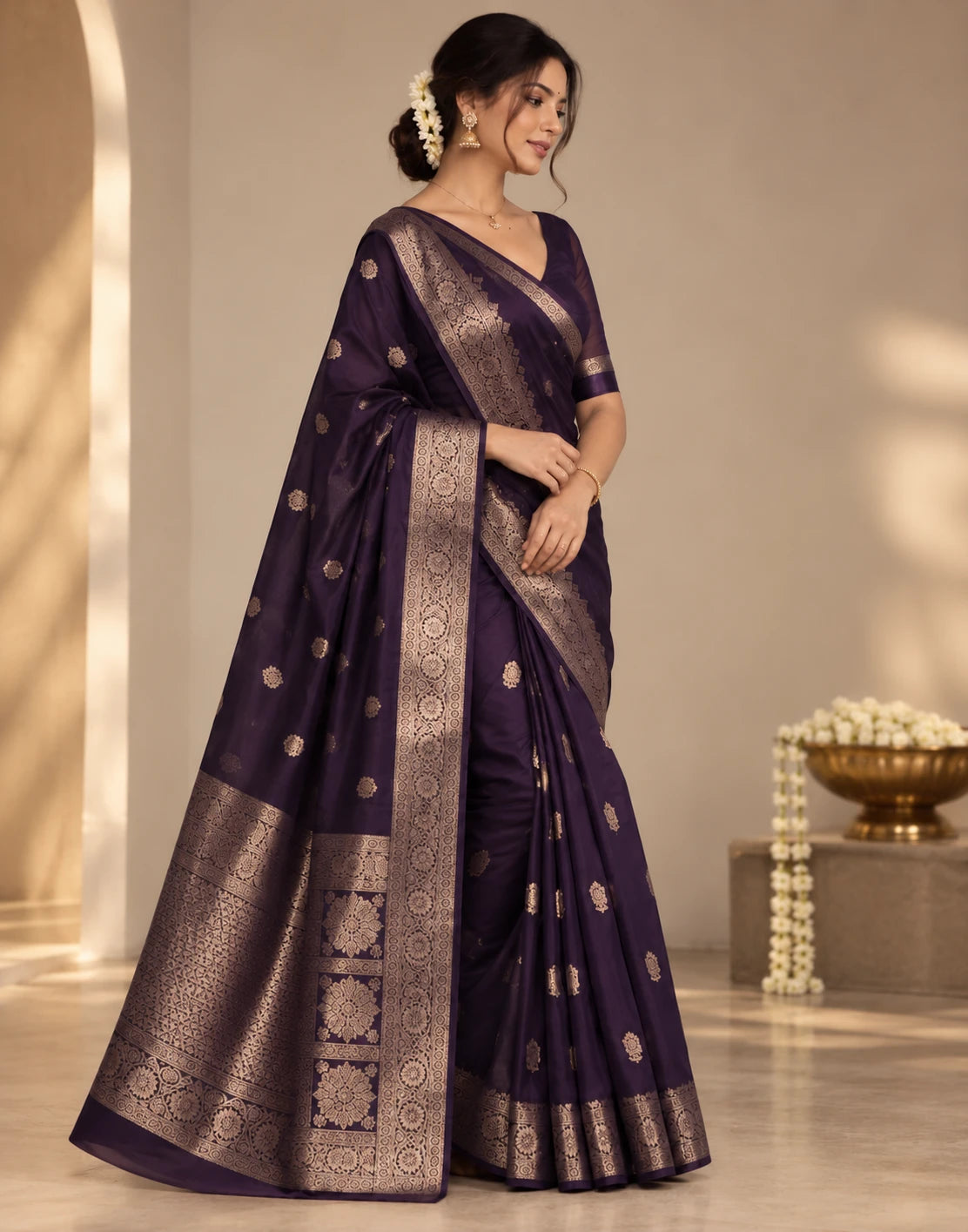 Deep Violet Dream Saree