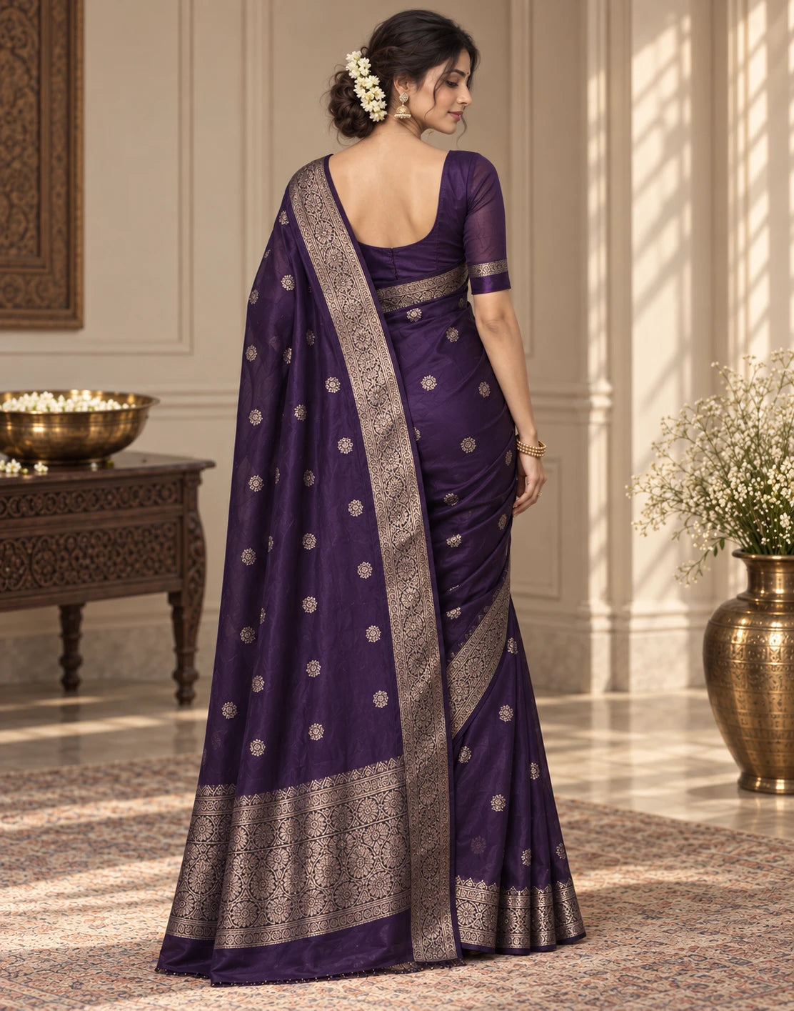 Deep Violet Dream Saree