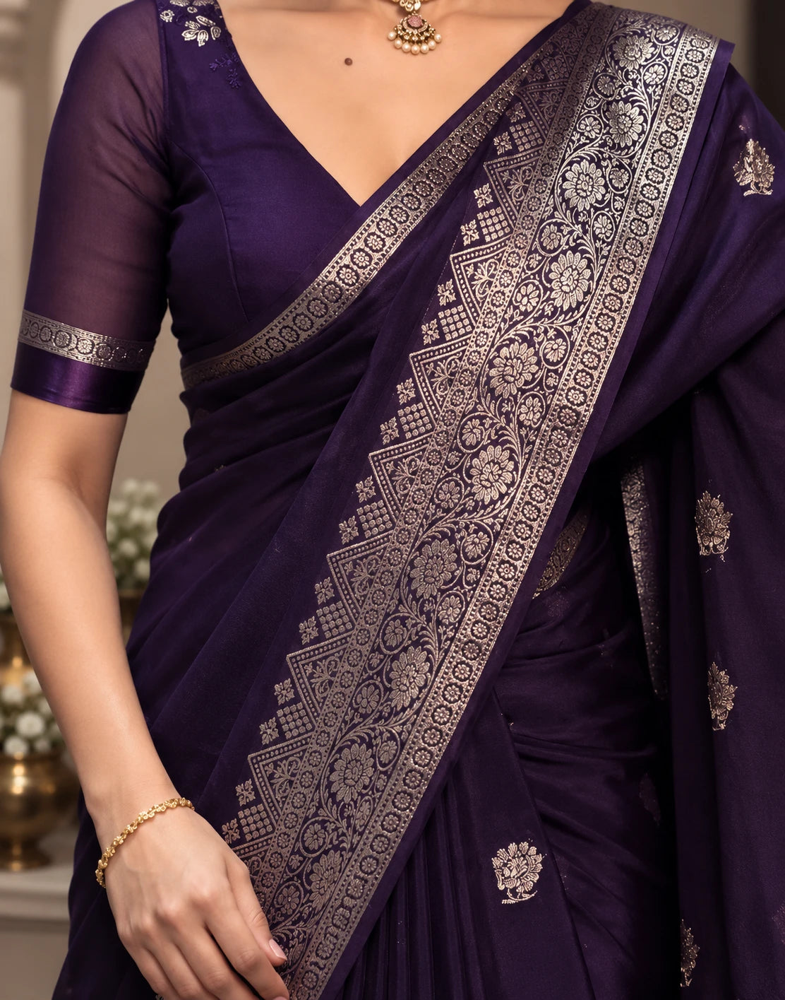 Deep Violet Dream Saree