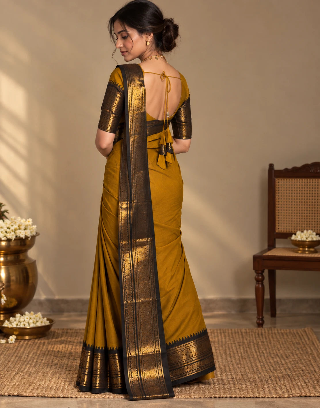 Golden Earth Silk Saree