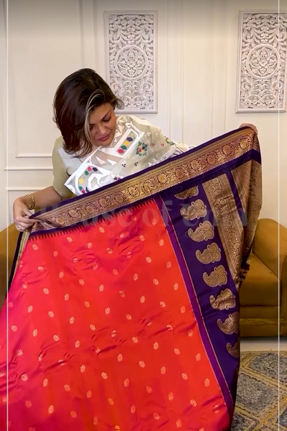 Indra-Neelam Silk Saree