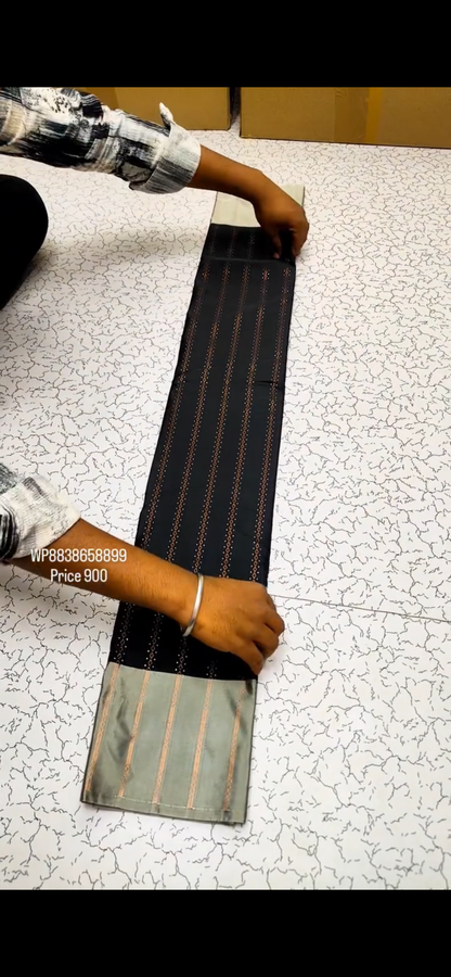 Celestial Stripe Saree