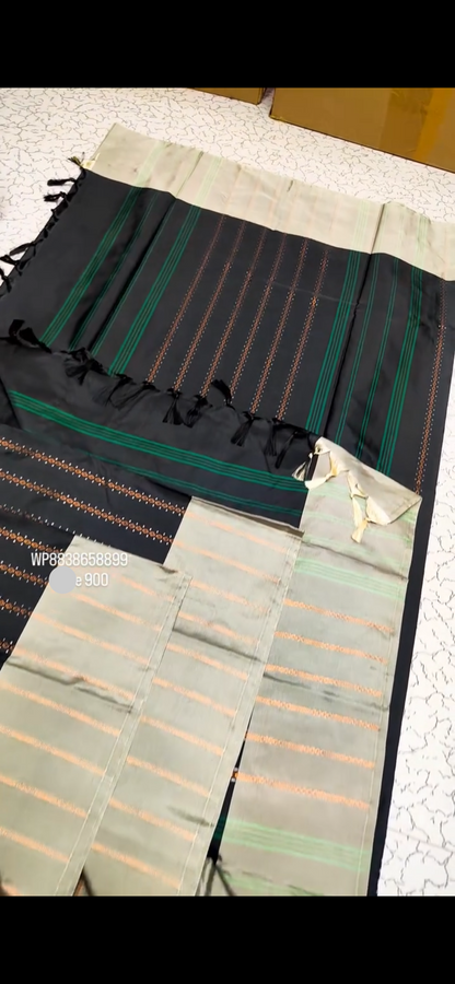 Celestial Stripe Saree