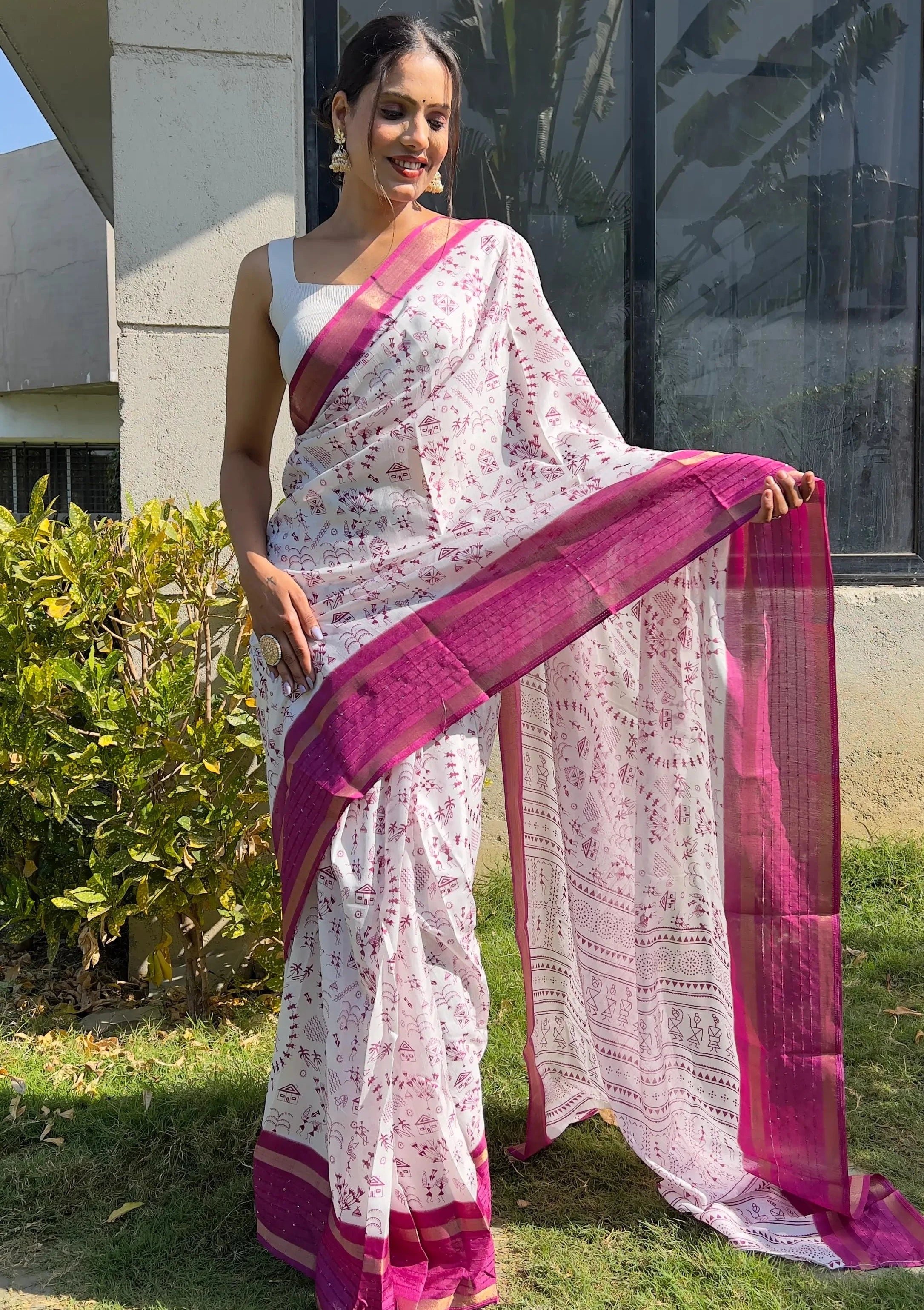 1202-kalamkari ready to wear saree