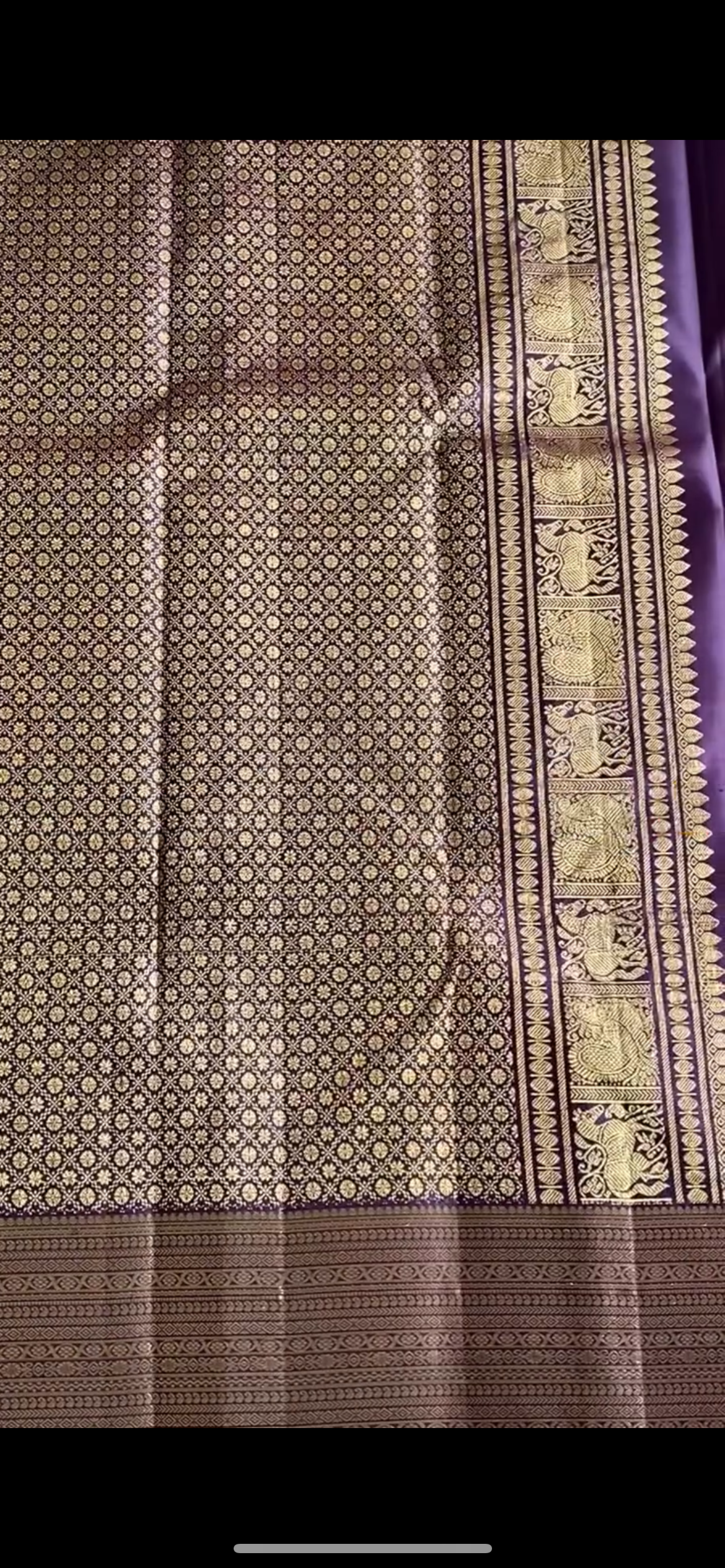 Brunt Orange Silk Saree
