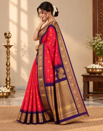 Indra-Neelam Silk Saree