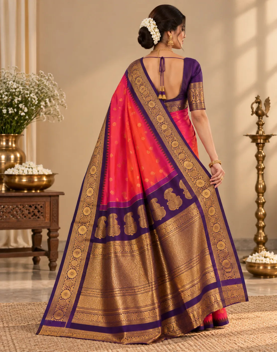 Indra-Neelam Silk Saree
