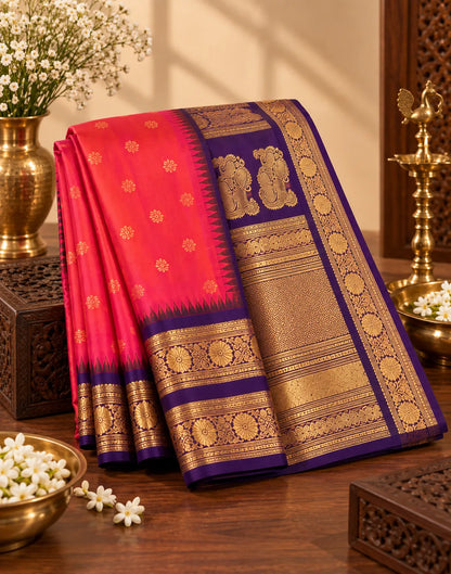 Indra-Neelam Silk Saree