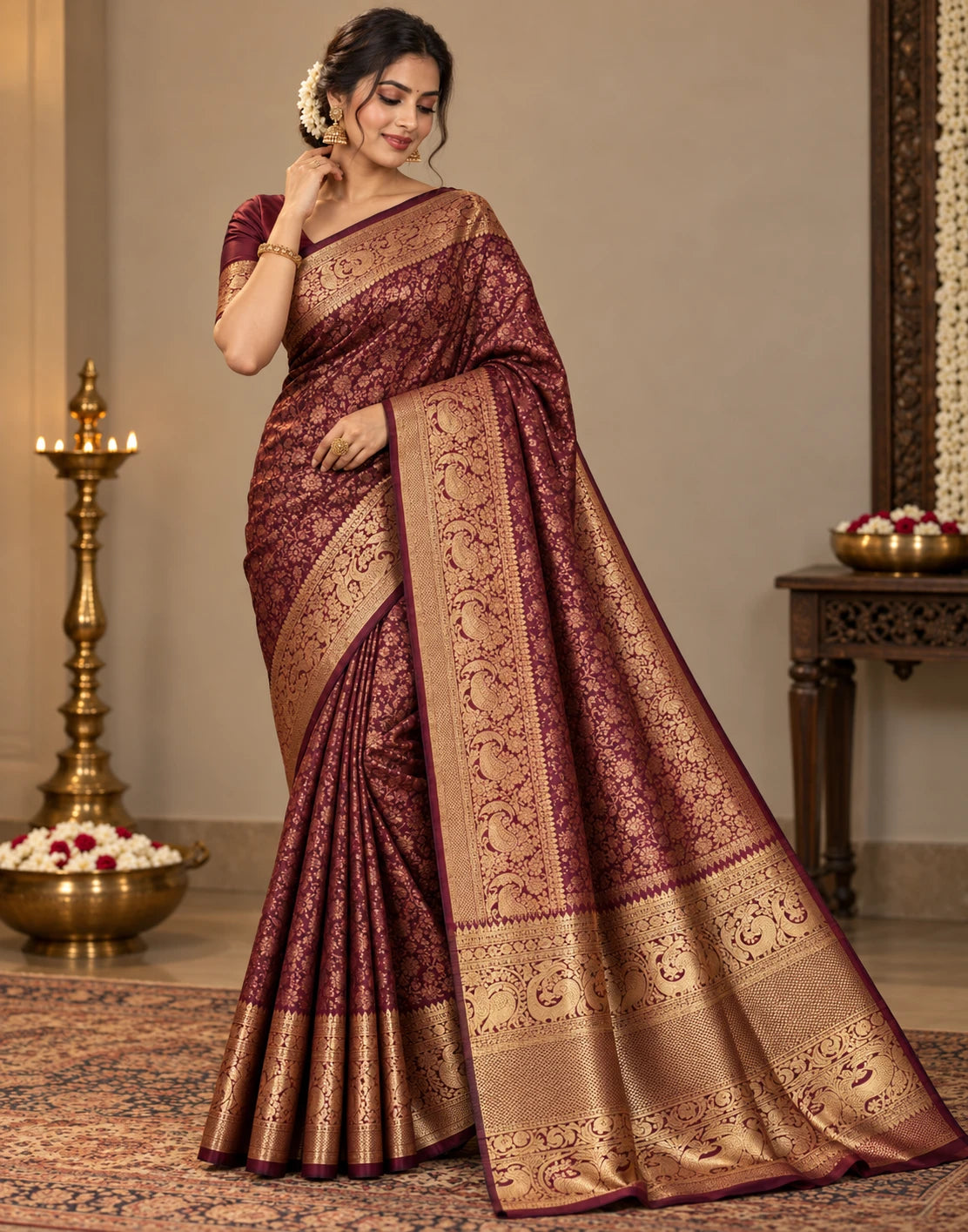 Kanchipuram Brocade Silk Saree