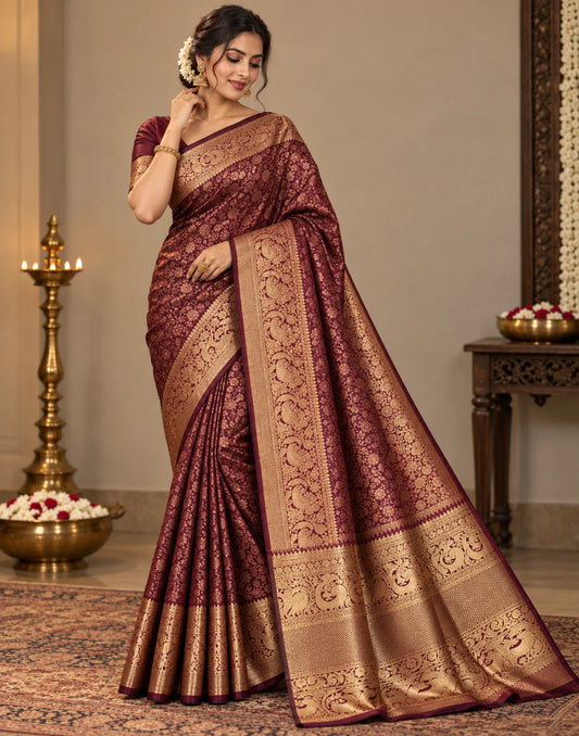 Kanchipuram Brocade Silk Saree