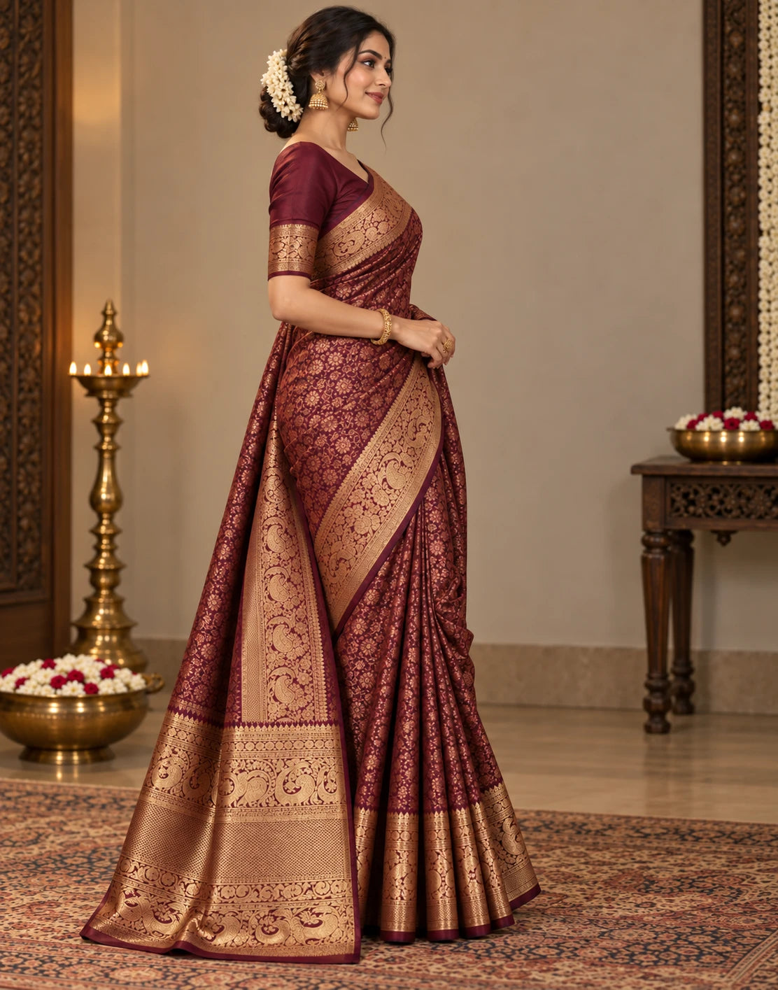 Kanchipuram Brocade Silk Saree